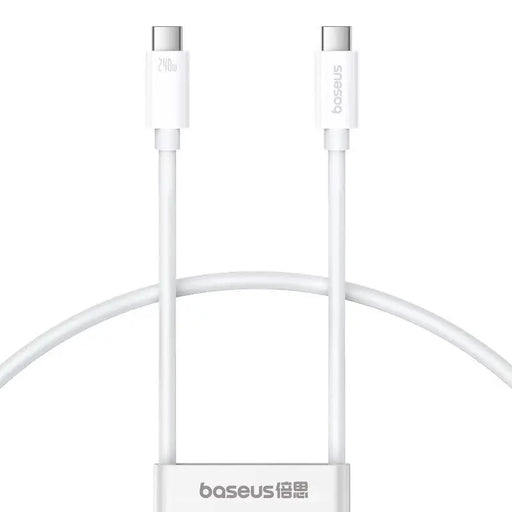 fast Charging Cable Baseus Superior 2 USB-C to USB-C 240W 1,8m (white) - USB-C to USB-C<<<USB cables<<<GSM