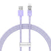 Fast Charging cable Baseus USB-A to Lightning Explorer Series 1m 2.4A (purple) - USB to Lightning<<<USB cables<<<GSM
