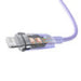 Fast Charging cable Baseus USB-A to Lightning Explorer Series 1m 2.4A (purple) - USB to Lightning<<<USB cables<<<GSM