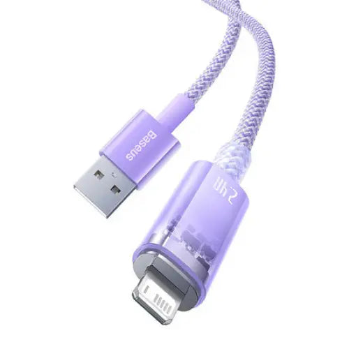Fast Charging cable Baseus USB-A to Lightning Explorer Series 1m 2.4A (purple) - USB to Lightning<<<USB cables<<<GSM