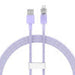 Fast Charging cable Baseus USB-A to Lightning Explorer Series 1m 2.4A (purple) - USB to Lightning<<<USB cables<<<GSM
