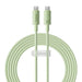 Fast Charging cable Baseus USB-C to USB-C Habitat Series 2m 100W (green) - USB-C to USB-C<<<USB cables<<<GSM