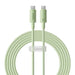 Fast Charging cable Baseus USB-C to USB-C Habitat Series 2m 100W (green) - USB-C to USB-C<<<USB cables<<<GSM