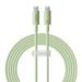 Fast Charging cable Baseus USB-C to USB-C Habitat Series 2m 100W (green) - USB-C to USB-C<<<USB cables<<<GSM