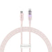 Fast Charging cable Baseus USB-C to Lightning Explorer Series 1m 20W (pink) - USB-C to Lightning<<<USB cables<<<GSM