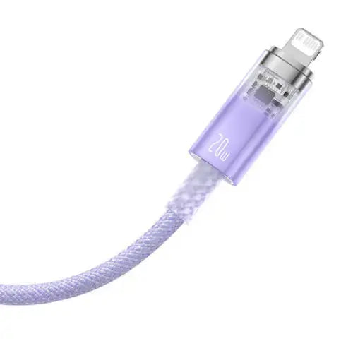 Fast Charging cable Baseus USB-C to Lightning Explorer Series 1m 20W (purple) - USB-C to Lightning<<<USB cables<<<GSM