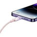 Fast Charging cable Baseus USB-C to Lightning Explorer Series 1m 20W (pink) - USB-C to Lightning<<<USB cables<<<GSM