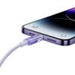 Fast Charging cable Baseus USB-C to Lightning Explorer Series 1m 20W (purple) - USB-C to Lightning<<<USB cables<<<GSM