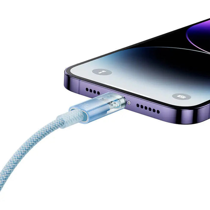 Fast Charging cable Baseus USB-C to Lightning Explorer Series 1m 20W (blue) - USB-C to Lightning<<<USB cables<<<GSM