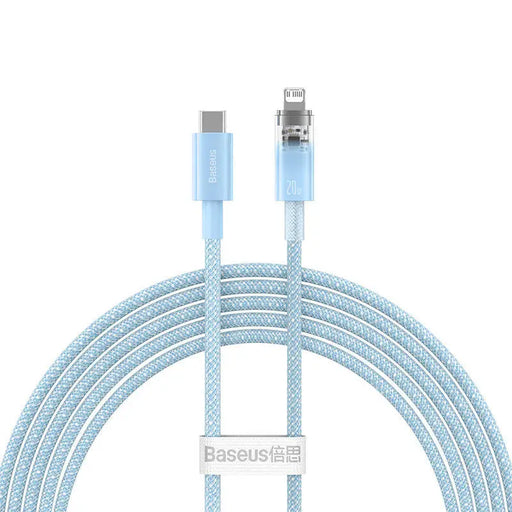 Fast Charging cable Baseus USB-C to Lightning Explorer Series 2m 20W (blue) - USB-C to Lightning<<<USB cables<<<GSM