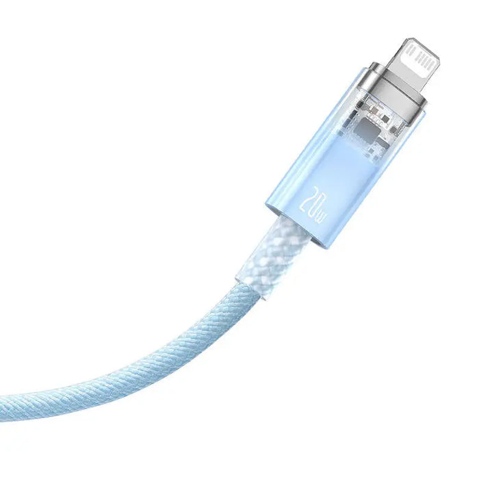 Fast Charging cable Baseus USB-C to Lightning Explorer Series 2m 20W (blue) - USB-C to Lightning<<<USB cables<<<GSM