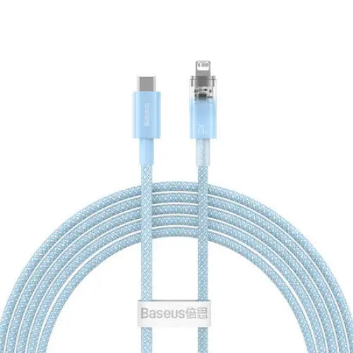 Fast Charging cable Baseus USB-C to Lightning Explorer Series 2m 20W (blue) - USB-C to Lightning<<<USB cables<<<GSM