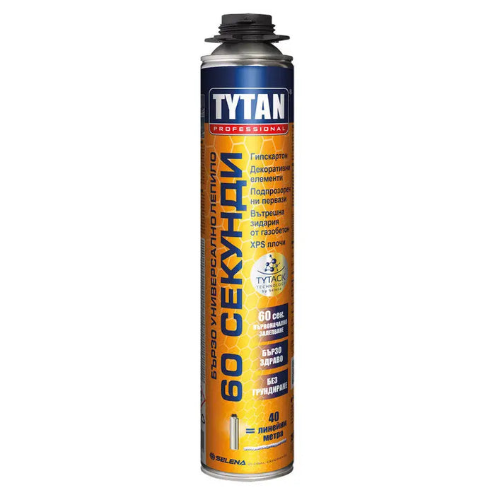 FAST PU GLUE TYTAN PROFESSIONAL 60 SECONDS - Монтажна пяна<<<Уплътнители и фуги<<<Строителни материали<<<Praktiker