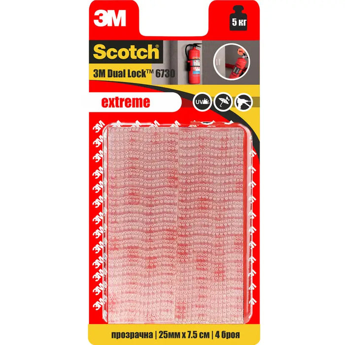 FASTENING TAPES TRANSPARENT 2 PAIRS FM RF6730 SCOTCH - Ленти<<<Лепила и ленти<<<Подови и стенни