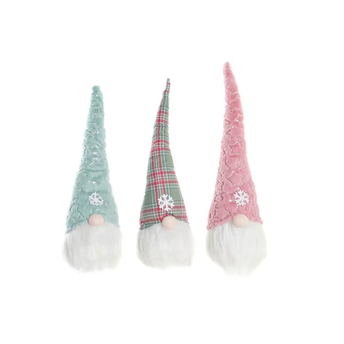 Father Christmas DKD Home Decor Red Green Pink Gnome 17 x 16 x 54 cm (3 Units) - Декорация и Осветление<<<Дом