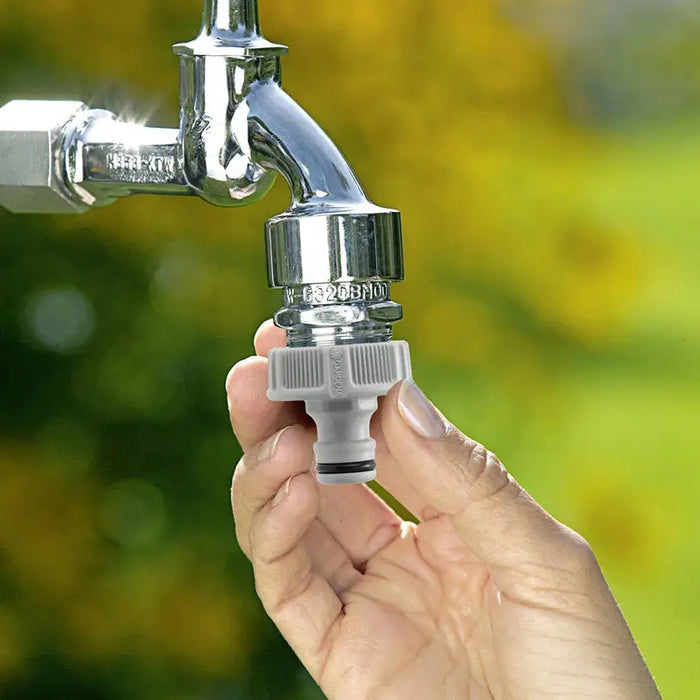 FAUCET ADAPTER 1/2’’ GARDENA 18220-20 - Оборудване напояване<<<Напояване<<<Градина<<<Praktiker&&&Връзки и