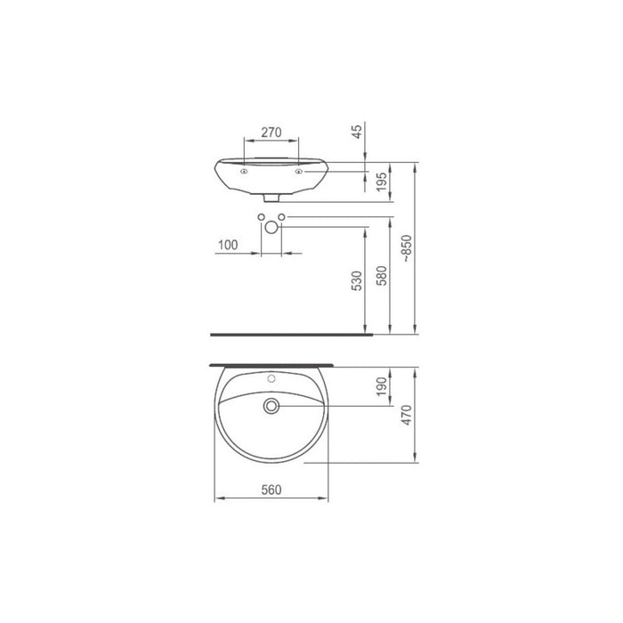 FAYANS Classica WASHBASIN