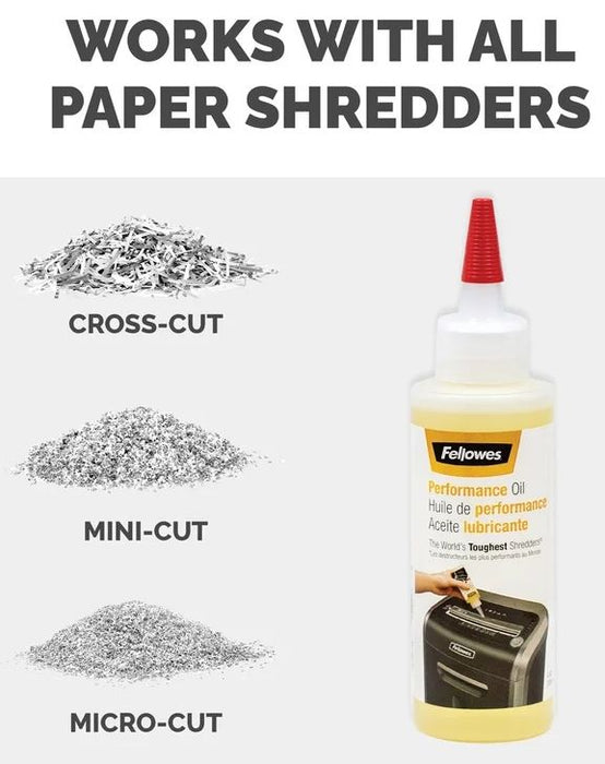 Lubricating Oil for Paper Shredder Fellowes 3608501 Plastic