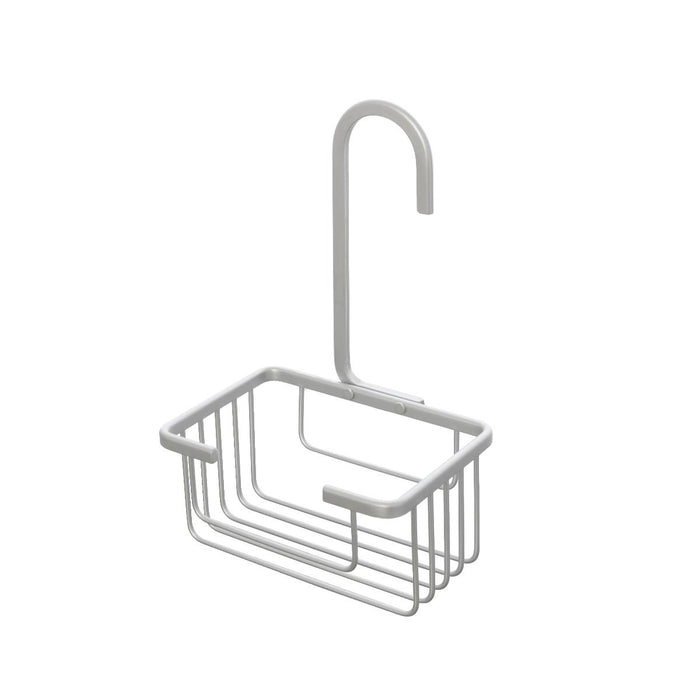 SHOWER RACK WITH HOOK ALU SILVER