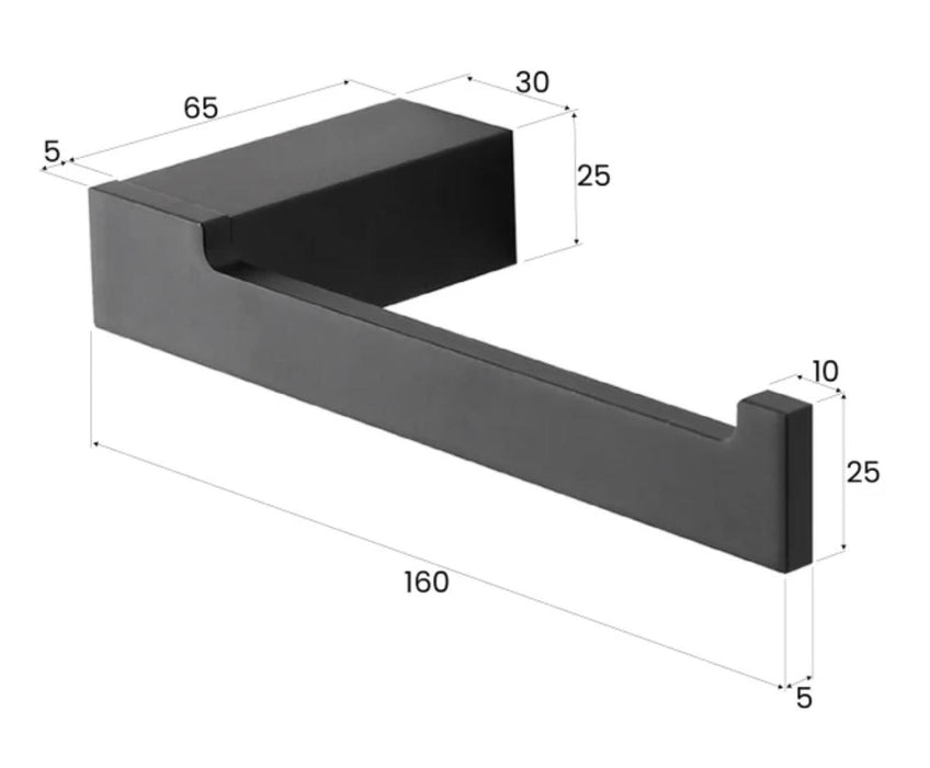 TOILET PAPER RACK SKY ALU BLACK