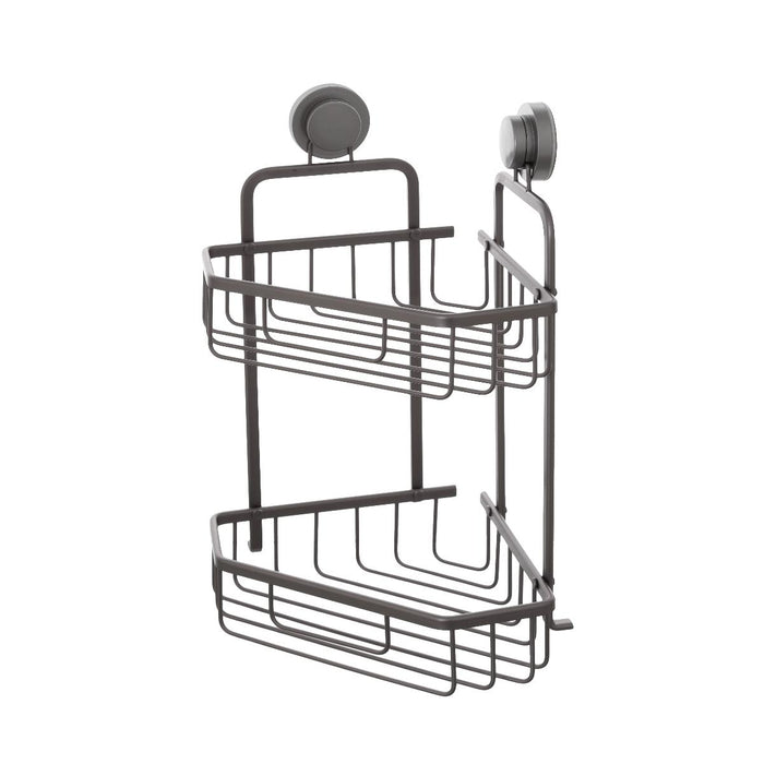 CORNER SHELF TWO-LEVEL ALU ANTRACITE