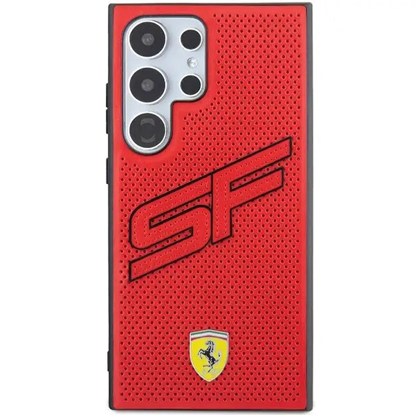Ferrari Big SF Perforated case for Samsung Galaxy S24 Ultra - red - Cell phone cases and covers<<<HurtelXML