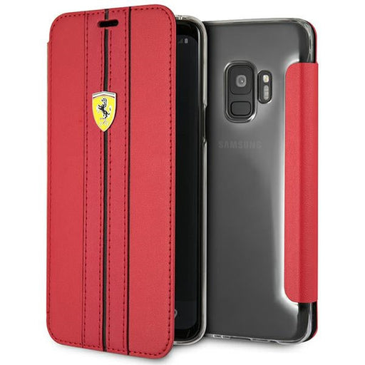 Ferrari Book FESURFLBKTS9REB S9 G960 red/red Urban - Cell phone cases and covers<<<HurtelXML