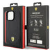 Ferrari Carbon Metal Logo MagSafe case for iPhone 15 Pro Max - black - Cell phone cases and covers<<<HurtelXML