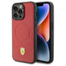 Ferrari Carbon Metal Logo MagSafe case for iPhone 15 Pro - red - Cell phone cases and covers<<<HurtelXML