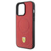 Ferrari Carbon Metal Logo MagSafe case for iPhone 15 Pro - red - Cell phone cases and covers<<<HurtelXML