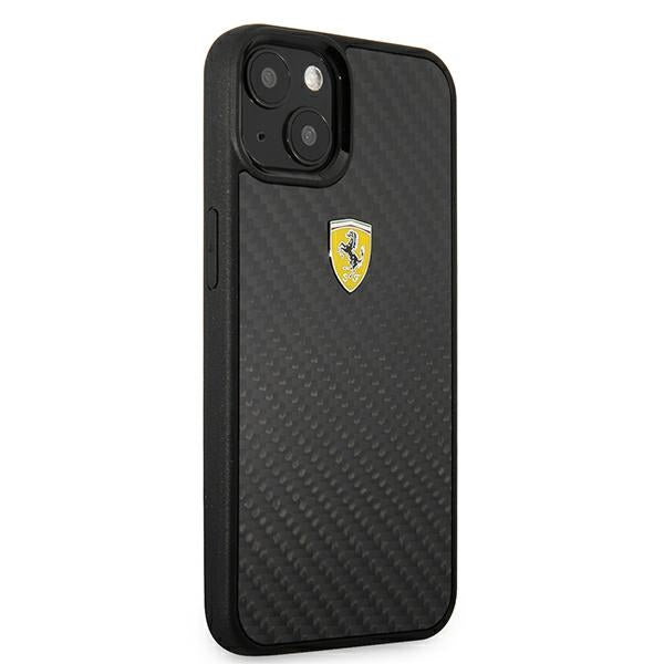 Ferrari FEHCP13SFCABK iPhone 13 mini 5.4’’ black/black hardcase On Track Real Carbon - Cell phone cases