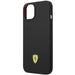 Ferrari FEHCP14SSIBBK iPhone 14 6.1’’ black/black hardcase Silicone Metal Logo - Cell phone cases and covers<<<HurtelXML