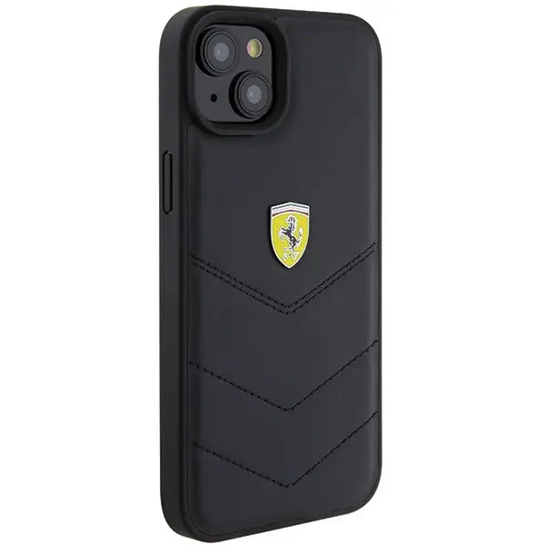 Ferrari FEHCP15MRDUK iPhone 15 Plus 6.7’’ black/black hardcase Quilted Metal Logo - Cell phone cases