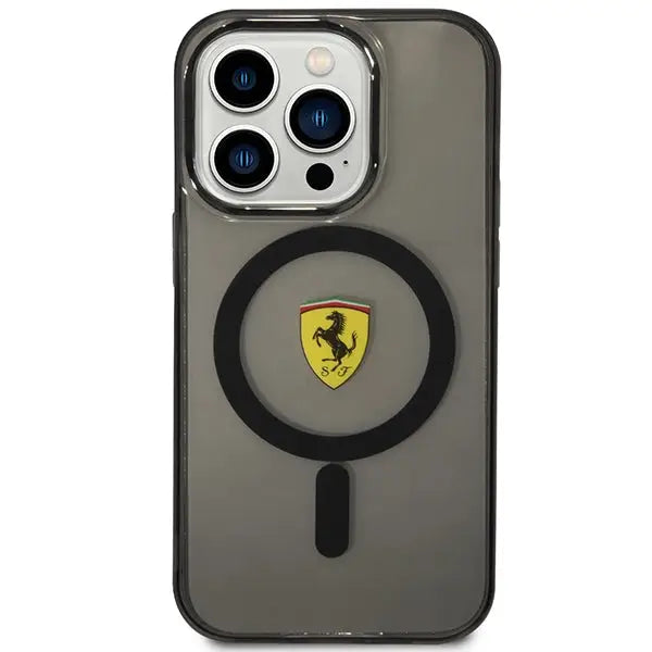 Ferrari FEHMP14LUKK iPhone 14 Pro 6.1’’ black/black hardcase Translucent Magsafe - Cell phone cases