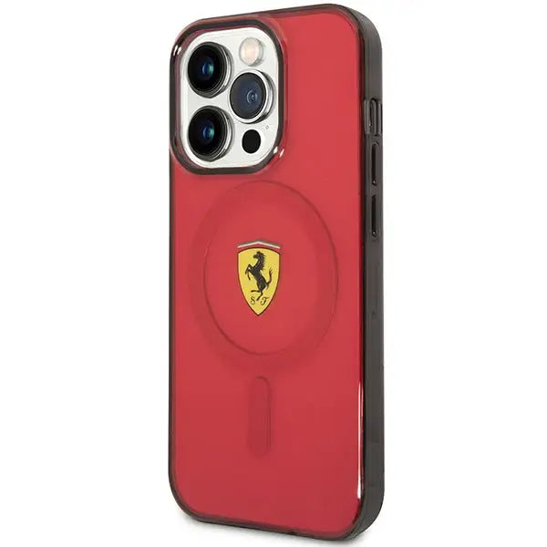 Ferrari FEHMP14XURKR iPhone 14 Pro Max 6.7’’ red/red hardcase Translucent Magsafe - Cell phone cases