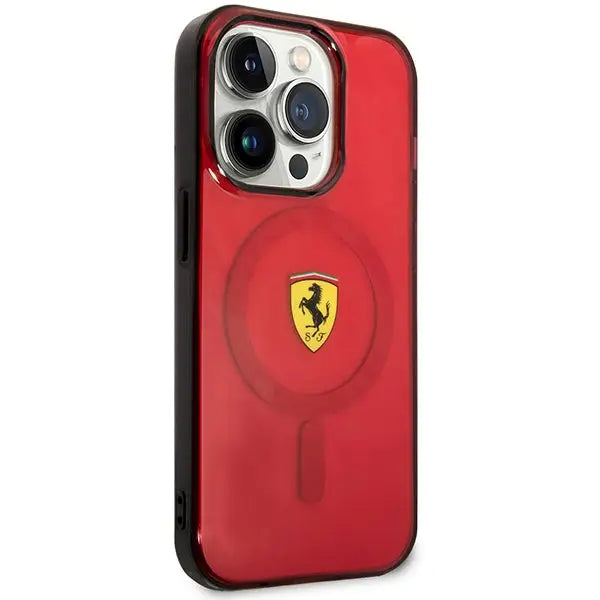 Ferrari FEHMP14XURKR iPhone 14 Pro Max 6.7’’ red/red hardcase Translucent Magsafe - Cell phone cases