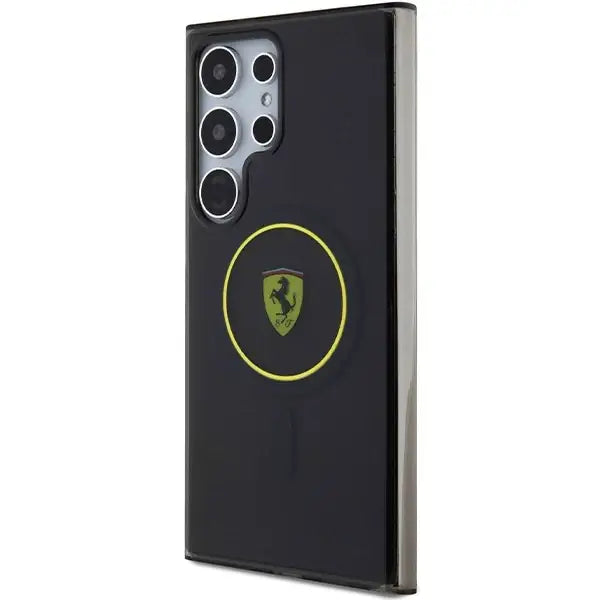 Ferrari FEHMS24LU3SMY S24 Ultra S928 yellow/yellow hardcase IML Smoked Inner Circle Line MagSafe - Cell phone cases