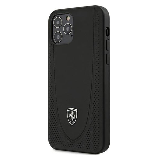 Ferrari FEOGOHCP12MBK iPhone 12/12 Pro 6.1’’ black/black hardcase Off Track Perforated - Cell phone cases