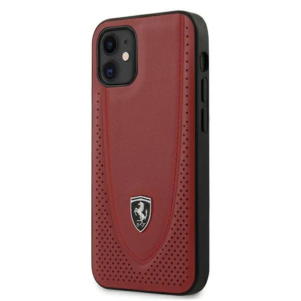 Ferrari FEOGOHCP12SRE iPhone 12 mini 5.4’’ red/red hardcase Off Track Perforated - Cell phone cases