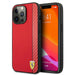 Ferrari FESAXHCP13XRE iPhone 13 Pro Max 6.7’’ red/red hardcase On Track Carbon Stripe - Cell phone cases