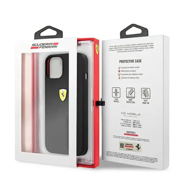 Ferrari FESSIHCP13MBK iPhone 13 6.1’’ black/black hardcase Silicone - Cell phone cases and covers<<<HurtelXML