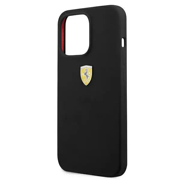 Ferrari FESSIHCP13XBK iPhone 13 Pro Max 6.7’’ black/black hardcase Silicone - Cell phone cases and covers<<<HurtelXML
