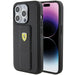 Ferrari Grip Stand Metal Logo case for iPhone 15 Pro - black - Cell phone cases and covers<<<HurtelXML