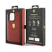 Ferrari Leather Stitched Lines case for iPhone 15 Pro Max - red - Cell phone cases and covers<<<HurtelXML