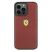 Ferrari Leather Stitched Lines case for iPhone 15 Pro Max - red - Cell phone cases and covers<<<HurtelXML