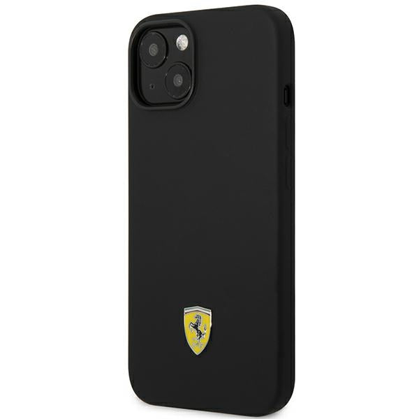 Ferrari FEHCP14MSIBBK iPhone 14 Plus 6.7" black/black hardcase Silicone Metal Logo