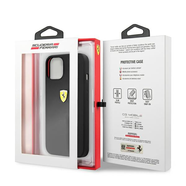 Ferrari FESSIHCP13SBK iPhone 13 mini 5.4&quot; black/black hardcase Silicone