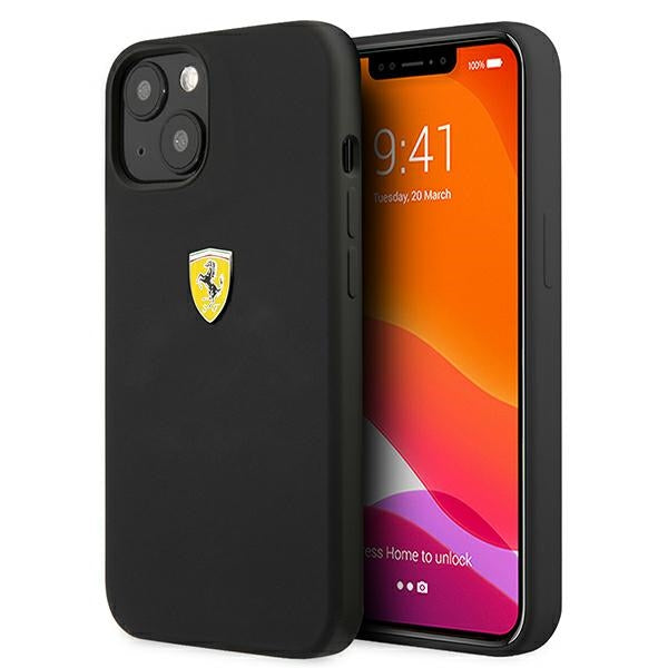 Ferrari FESSIHCP13SBK iPhone 13 mini 5.4&quot; black/black hardcase Silicone
