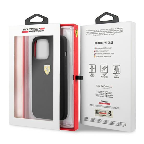 Ferrari FESSIHCP13XBK iPhone 13 Pro Max 6.7" black/black hardcase Silicone