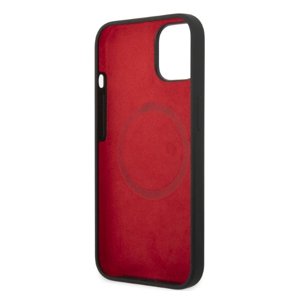 Ferrari FEHMSIP14MBK iPhone 14 Plus 6.7" black/black hardcase Silicone Metal Logo Magsafe